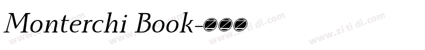 Monterchi Book字体转换